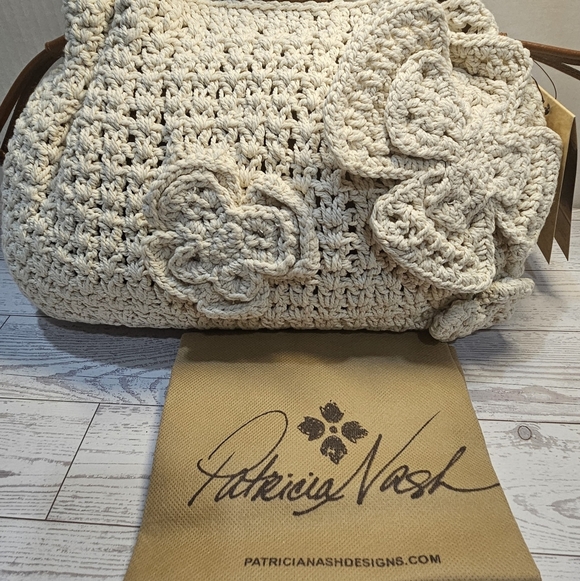The Patricia Nash Carlina Butterfly Crochet Satchel - Picture 4 of 9